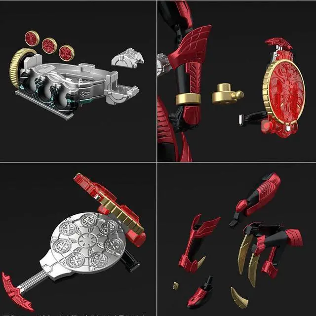 Alt view image 4 of 4 - BANDAI Hobby - Kamen Rider OOO - Kamen Rider OOO Tajadol Combo Figure-Rise Standard Model Kit