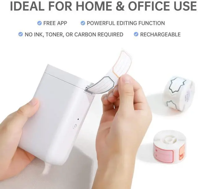 Alt view image 5 of 5 - NIIMBOT Label Maker Machine D101 Label Printer Portable Wireless Connection Multiple Templates Available for Phone Easy to Use Office Home Organization USB Rechargeable