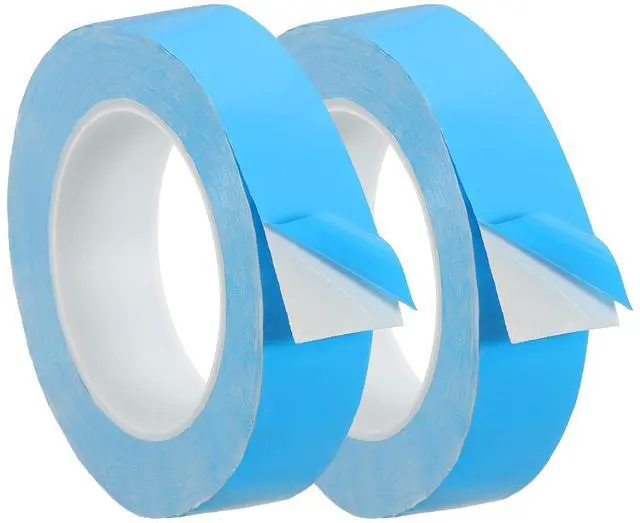 Main image of PATIKIL Thermal Adhesive Tape, 2 Rolls 25m x 30mm x 0.2mm Double Side Adhesive Thermal Conductive Tape for Heatsink LED GPU Modules Computer CPU IC Chip, Blue