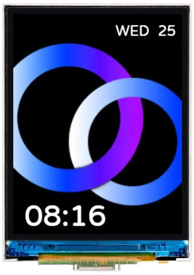 Main image of waveshare ESP32-S3 2inch Capacitive Touch Display Development Board 240×320 Pixels IPS Screen Embedded with ST7789T3 Driver and CST816D Chip,Supports WiFi & Bluetooth