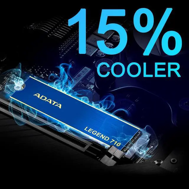 Alt view image 2 of 5 - ADATA 1TB Legend 710 PCIe Gen3 x4 M.2 2280 Solid State Drive, up to 2,400/1,800MB/s, 3D NAND Flash, Internal SSD Compatible with Laptop & PC Desktop