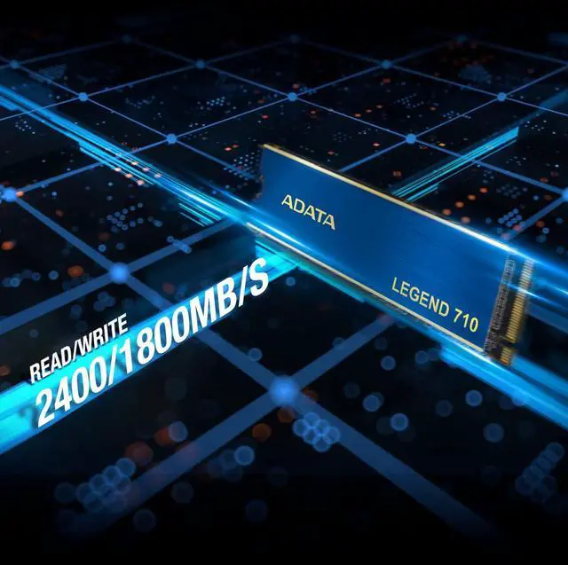 Alt view image 3 of 5 - ADATA 1TB Legend 710 PCIe Gen3 x4 M.2 2280 Solid State Drive, up to 2,400/1,800MB/s, 3D NAND Flash, Internal SSD Compatible with Laptop & PC Desktop