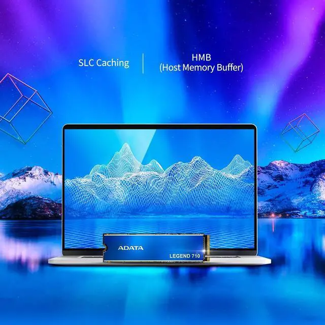 Alt view image 4 of 5 - ADATA 1TB Legend 710 PCIe Gen3 x4 M.2 2280 Solid State Drive, up to 2,400/1,800MB/s, 3D NAND Flash, Internal SSD Compatible with Laptop & PC Desktop