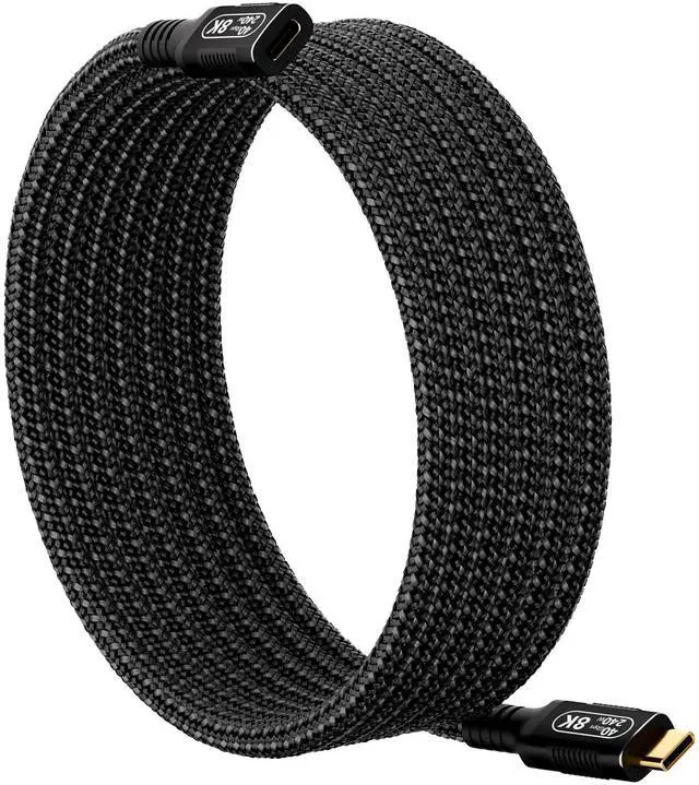 Main image of Smoizheff 2M/6.6FT USB-C Extension Cable 40Gbps for Thunderbolt 4, Male to Female,240W PD & 8K Display, Compatible with Thunderbolt 3/USB4/USB3/SSD/eGPU, High-Speed Data Transfer