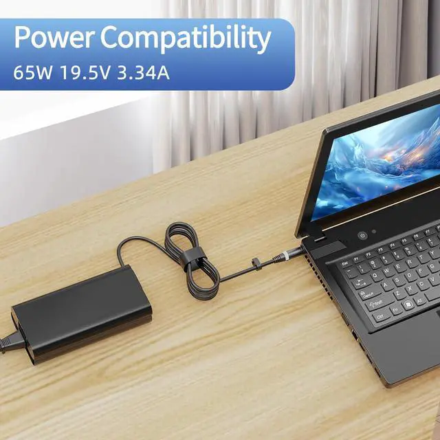 Alt view image 5 of 5 - HNHTKJ 65W Watt 7.4mm Laptop Charger Fit for Dell Latitude 5580 5490 7490 E6430 E5470 5400 5500 5480 5590 7480 5290 7290 E6420 E7470 E5440 E7440 E7450 LA65NM130 HA65NM130 19.5V 3.34A Power Adapter