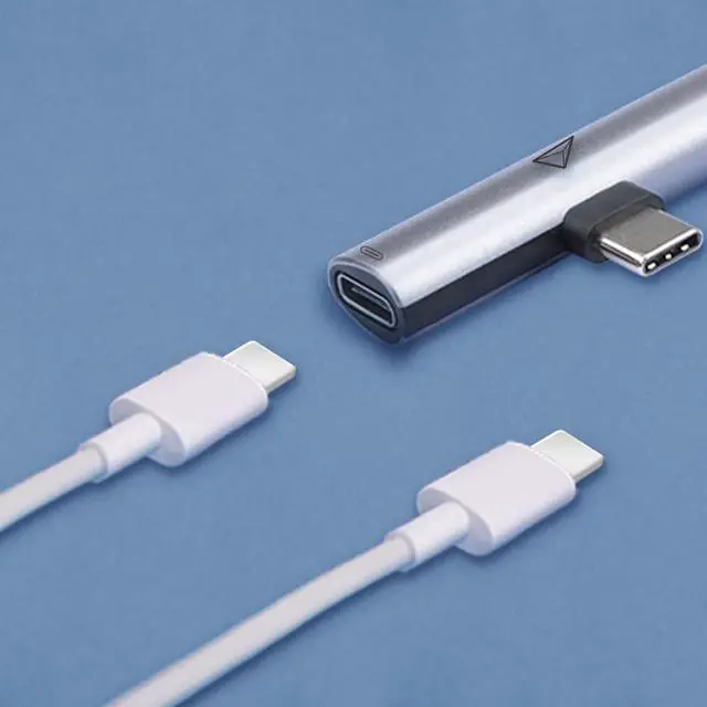 Alt view image 4 of 4 - adonit Nest USB-C to 2 USB-C Adapter, USB-C PD 60W, 480 Mbps Data Transmission, Short Circuit Protection, Grey