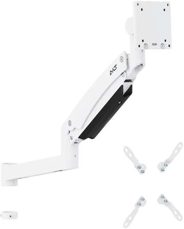 Main image of AVLT Single 57 Inch Heavy Duty Monitor Arm Add-On Kit for Pole Top Mount-White, Fits 1.38" Pole, for Super Ultrawide Screen, Supports 59.5lbs (27kg), VESA Compatible, Workspace Upgrade Extension Arm