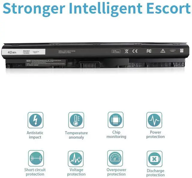 Alt view image 2 of 5 - 14.8V 40Wh M5Y1K for Dell Laptop Battery Compatible with M5Y1K for Dell Inspiron 14 15 17 3000 5000 5558 5559 3567 5555 5566 5458 3552 3558 3451 3452 Vostro 3458 5755 5758 5759 GXVJ3 W6D4J 6YFVW