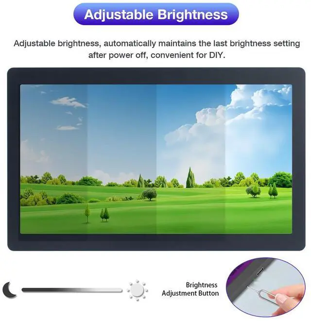 Alt view image 2 of 5 - Hosyond 7 Inches USB C Mini Monitor IPS 1024x600 Portable Monitor Type C Secondary Screen Display for PC Laptop Windows7/8/10/11