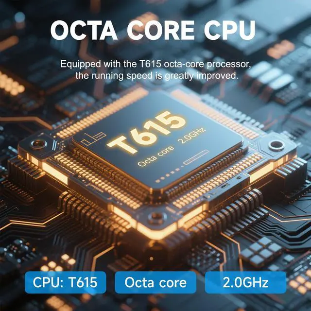 Alt view image 5 of 5 - Tablet Kit with Protective Case+Fast Charger+Keyboard+Mouse, Android 15.0 1200*2000 12Inch TouchScreen, Octa-core T615 CPU, RAM 20GB(6+14Expand) + 128GB ROM, 8000mAh Battery, Dark Gray(T30 Max)