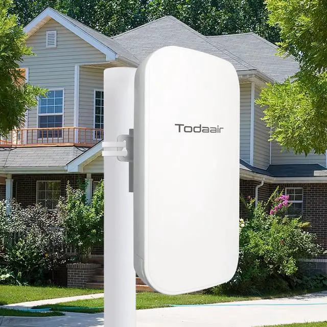 Main image of TODAAIR Outdoor WiFi ExtenderWiFi Booster | AI Watchdog | Repeater&AP ModeIP65 Weatherproof | Up to 1200Mbps Dual Band WiFi Repeater | Covers Up to Least 3440 Sq. ft and 30 Devices