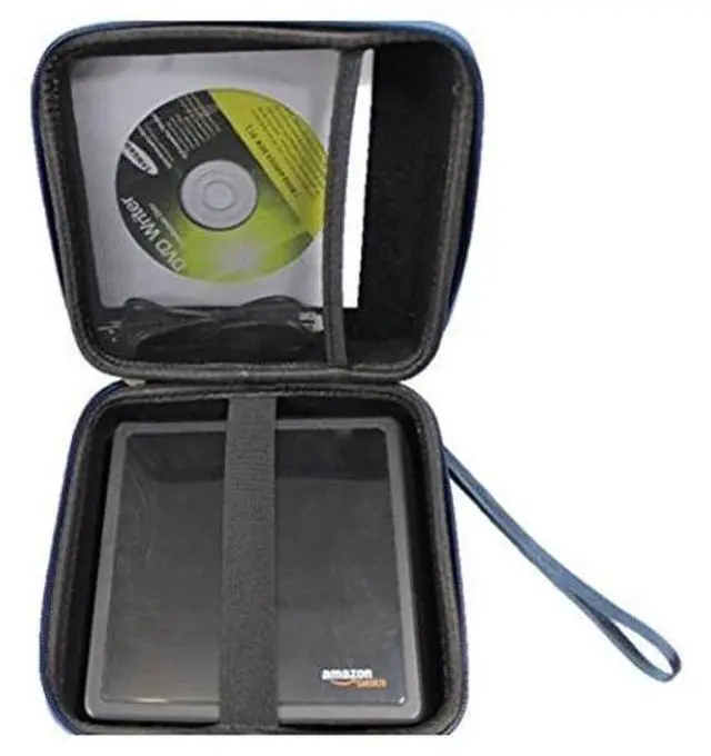 Alt view image 2 of 5 - Caseling Hard Case - 7.2"x7.2"x2.2" - for External USB, DVD, CD, Blu-ray Rewriter/Writer and Optical Drives - Portable Carrying Travel Storage Case - EVA ProtectionBlack