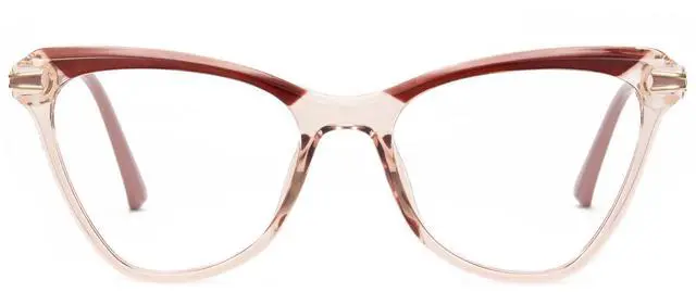 Main image of Cyxus Cat Eye Blue Light Blocking Glasses for Women Men Tr90 Frame Anti Eye Strain UV400 Protection Computer Glasses 8189 Brown