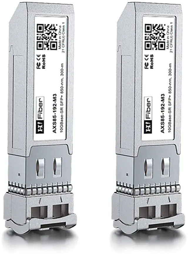 Alt view image 2 of 5 - 2 Pack 10Gbase-SR Modules with 10Gb SFP+ PCI-E NIC and 2M OM3 LC to LC Fiber Patch Cable, 10G MultiMode SFP+ LC Fiber Transceiver, Broadcom BCM57810S Network Card, Dual SFP+ Ports, PCI Express X8
