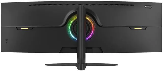 Alt view image 3 of 5 - CRUA 49" Curved Gaming Monitor | DQHD(5120 * 1440), 144Hz/165Hz, 1500R, 32:9, AMD FreeSync, 120% sRGB, Height Adjustable Ultra-Wide Screen Monitors, HDMI 2.1 & DP 1.4, Wall Mount Install- Black