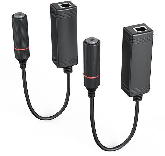 Main image of Gigabit PoE Splitter 12V Output with IEEE 802.3af/at Standard Compliant 10,100,1000Mbps Power Over Ethernet Splitter Adapter for Security Camera CCTV Surveillance IP, AP, Wireless Bridge (2 Pack)