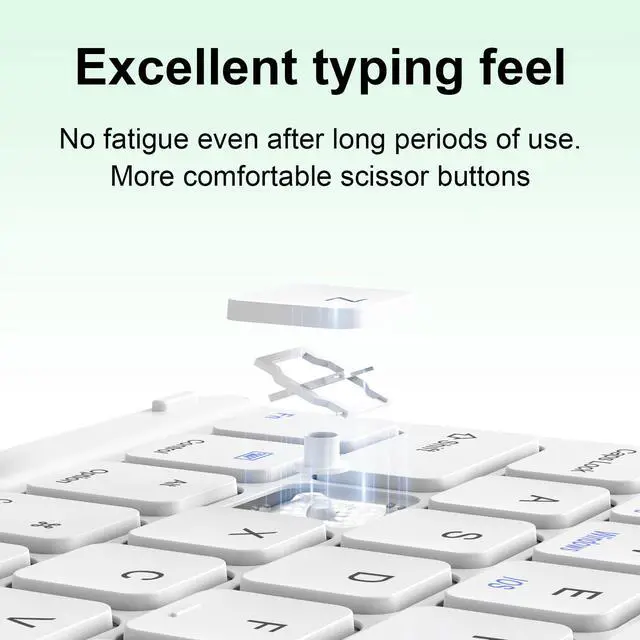 Alt view image 3 of 5 - BQDIYOO Case for iPad Air 7th/6th 11-inch M3/M2 (2025/2024), iPad Air 5th/4th Generation 10.9 inch 2022/2020, Stand Folio Detachable Wireless Keyboard Soft TPU Cover with Pencil Holder, Dark Green