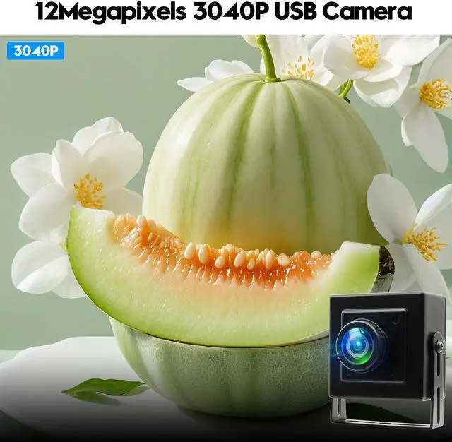 Alt view image 5 of 5 - IFWATER 120fps USB Camera 12Megapixel High Speed Starlight Lightburn Low Illumination Slow Motion 4K Webcam with 185Degree Fisheye Wide Angle Lens Plug and Play for Inspection Microscope 3D Printer