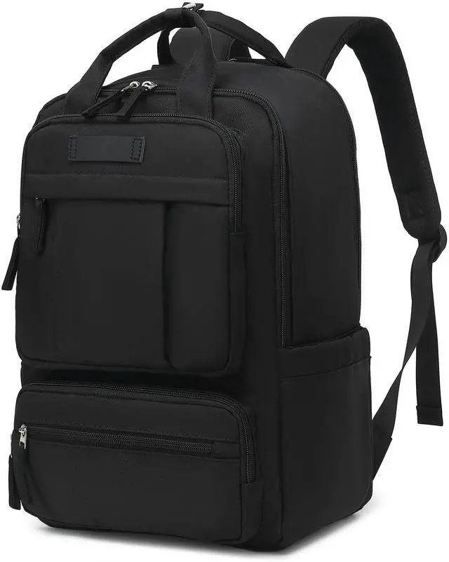 Main image of Bluboon Backpack for School Women Girls Multi Pockets Carry On Backpack Work Business Travel Bags Fashion College Bookbags (Black)