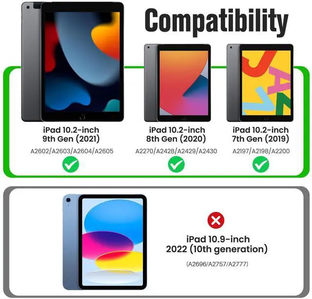 Alt view image 2 of 5 - MoKo Case for iPad 9th Generation with Pencil Holder, iPad 8th/7th Gen Case 10.2-inch, Built-in Screen Protector Clear Back, Stain Resistant Multi Angle Viewing Stand, Auto Wake/Sleep, Light Gray