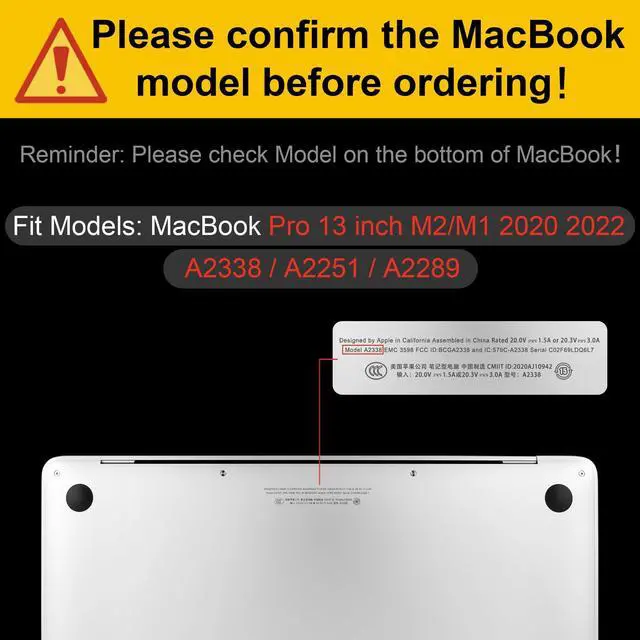 Alt view image 2 of 5 - Yebiseven Case for MacBook Pro 13 inch 2022 2020 Released A2338 M2 M1 Chip/A2251/A2289, Laptop Hard Shell Case with Keyboard Cover & Screen Film & OTG Adapter & 2 Webcam Covers, Cute Cactus