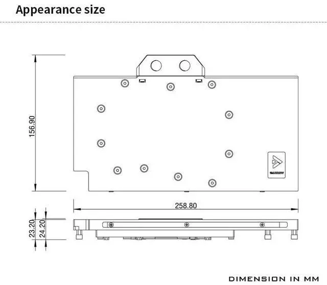 Alt view image 2 of 5 - Barrow Copper GPU Water Cooling Block GPU Waterblock for Asus RTX5090 RTX5090Ti RTX5080 RTX5080Ti RTX5070 RTX5070Ti RTX5060 RTX5060Ti (for Asus ROG Astral RTX 5090 D O32G Gaming)