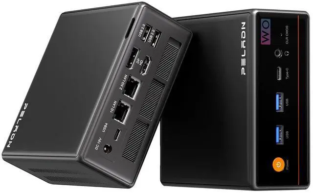 Main image of PELADN Gaming Mini PC 7640HS 16GB Dual DDR5, 512GB Dual SSD, 4GB VRAM - AMD Ryzen 5 7640HS Mini Computers with Dual Type-C USB4.0 & Dual LAN, WO4 Mini Desktop Computer Built-in WiFi6, Bluetooth5.2