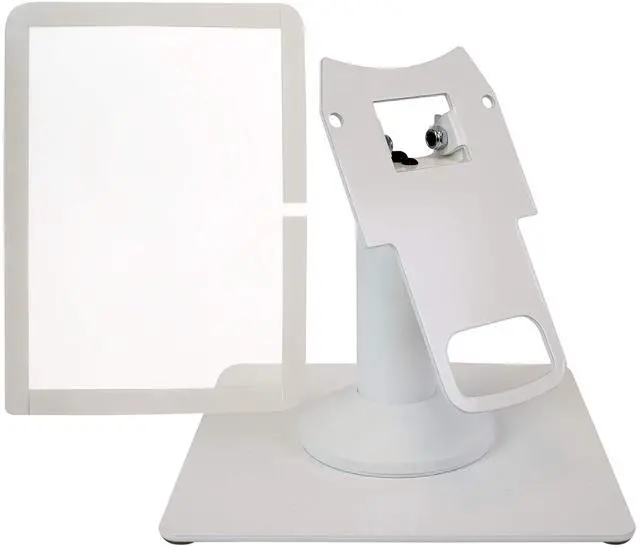 Main image of DCCStands Clover Mini/Clover Mini 3 Swivel and Tilt Terminal Stand and Screen Protector Bundle  Freestanding Mount