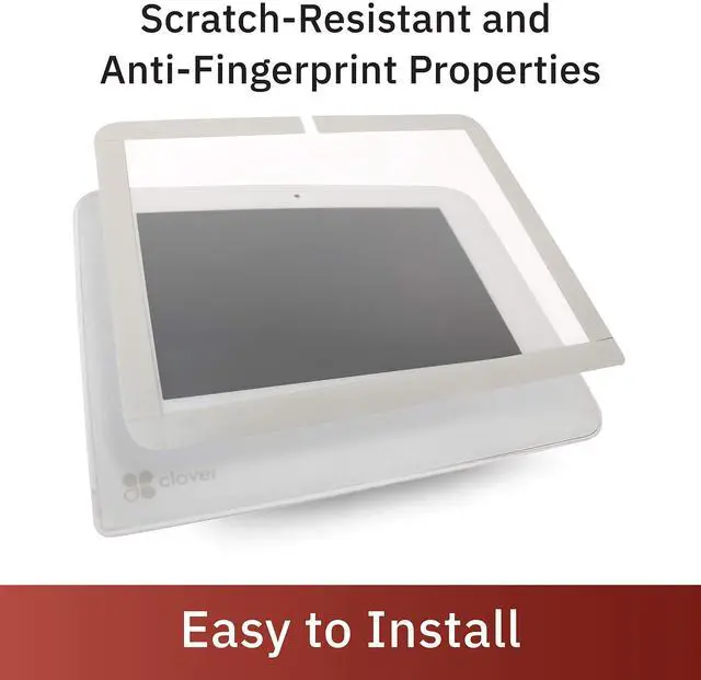 Alt view image 4 of 5 - DCCStands Clover Mini/Clover Mini 3 Swivel and Tilt Terminal Stand and Screen Protector Bundle  Freestanding Mount