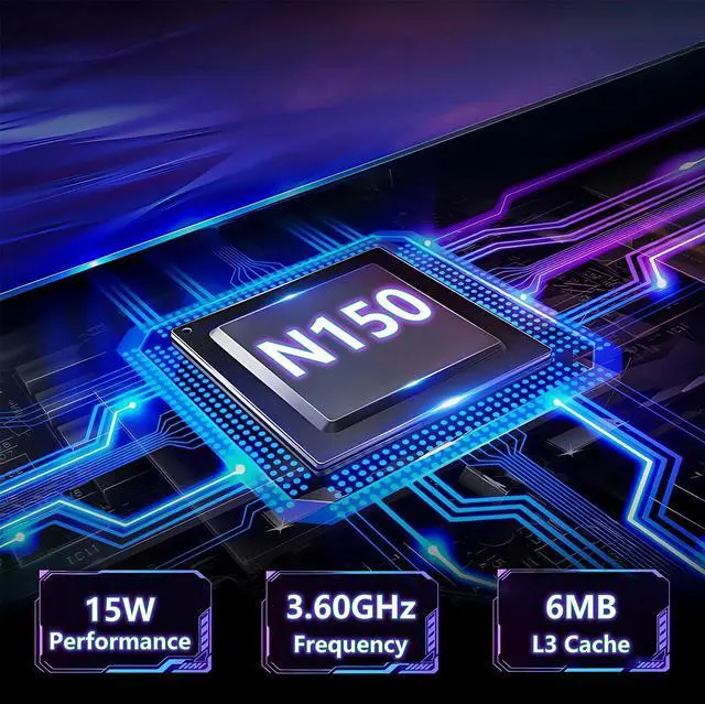 Alt view image 2 of 5 - AVENKA Gaming Laptop, 15.6 Inch Laptop Computer with N150 Processor(up to 3.6GHz), 16GB RAM 1TB SSD,Backlit Keyboard, FHD 1920 * 1080,WiFi 5,BT 4.2,Fingerprint Unlocking,Win 11 Pro,laptops for Gaming