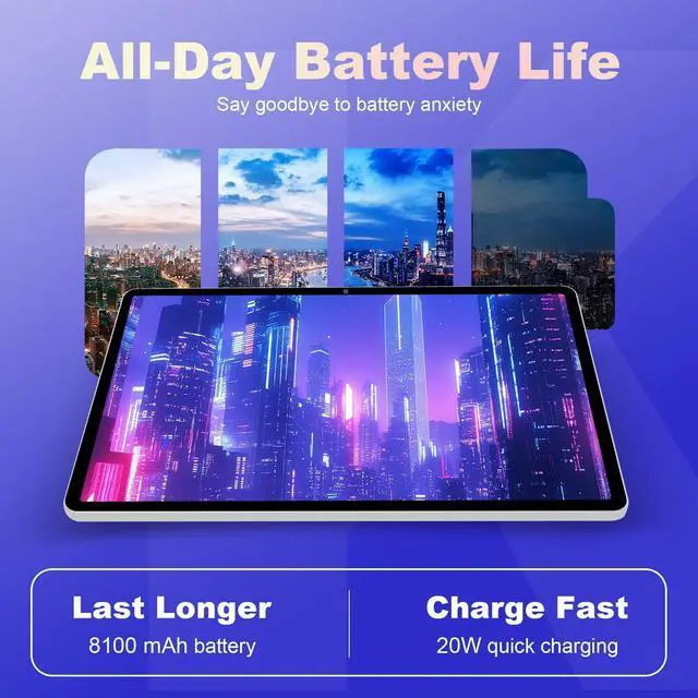 Alt view image 3 of 5 - LincPlus M11 Tablet 11" Android 14 | 12GB RAM + 128GB (Expandable to 2TB) | Helio G99 | 90Hz IPS Display | 8100mAh Battery | 4 Speakers | Widevine L1 | GMS Certified  for Work, Gaming & Streaming