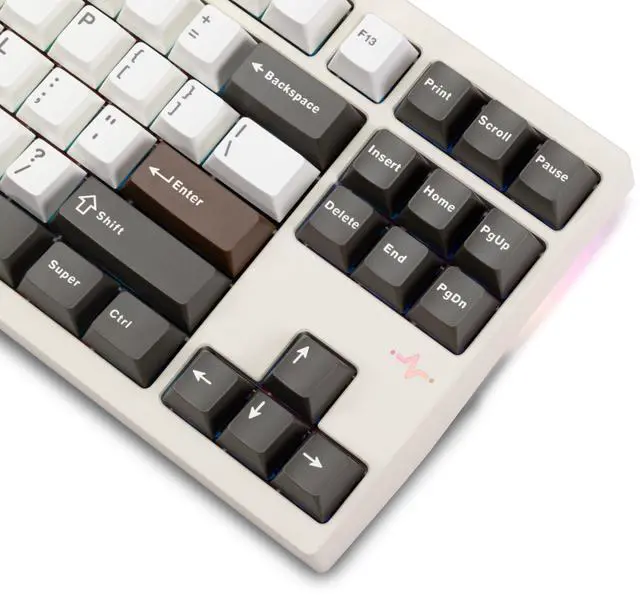 Alt view image 3 of 5 - WOBKEY Crush 80 Beta CNC Aluminum Quick-Disassembly Ball-Catch Mount Triple-Mode Connectivity Gaming Mechanical Keyboard with HMX Frost Jade Switch and BSUN Arctic Switch (Pro White)