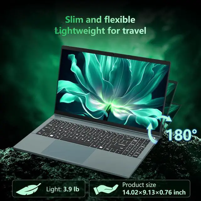Alt view image 5 of 5 - 15.6 inch Gaming Laptop,with 16GB RAM,512GB SSD,R5 7520H Processor (Up to 4.2GHz), 1920 x 1080 Display, Wi-Fi 5, Bluetooth 4.2, HDMI Port x1,90hz for screen,A/D Metal shell,Backlit Keyboard,Win11 Pro
