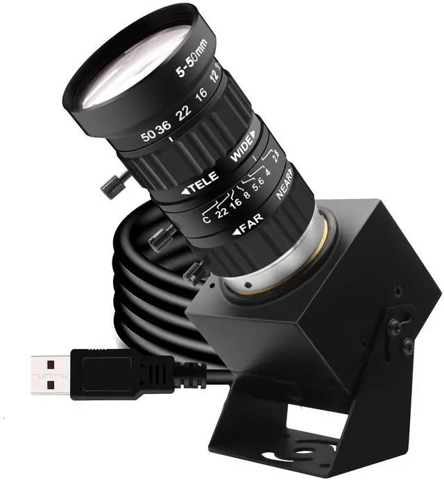 Main image of SVPRO 12MP USB Camera with 5-50mm Telephoto Lens, 10X Optical Zoom Manual Webcam 1080P 120fps High Speed UVC Macro Camera for PC/Mac/Linux/Android (12MP Industrial-Grade Professional Variable Lens)