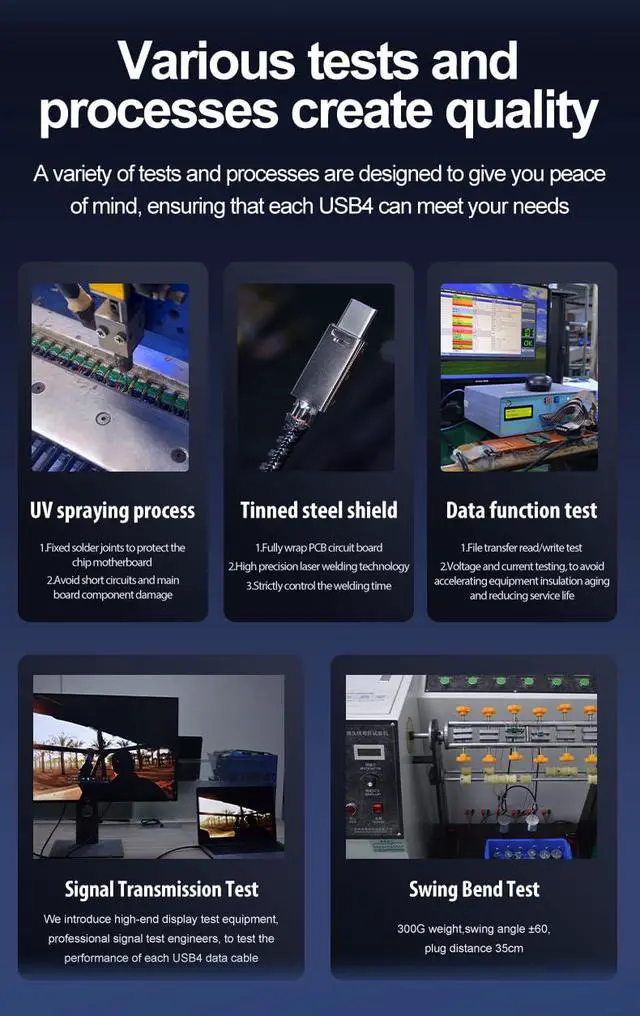 Alt view image 4 of 5 - USB4 C to C Cable Right-Angled - 3.29 ft 100W Fast Charging & Data Transfer Cable  Thunderbolt 4 Compatible, 40Gbps, 8K Display, Durable Nylon Braided Cord for MacBook, Samsung, Dell, and More