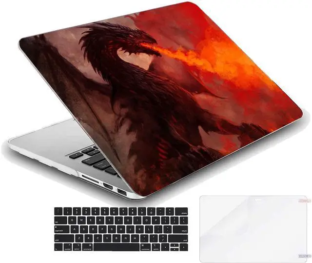 Alt view image 2 of 4 - MINGDAO Compatible with MacBook Pro 16-inch Hard Protective Shell Cace and Keyboard Cover (A2485, M1 Pro/Max, 2021 Release) - Evil Dragon-01