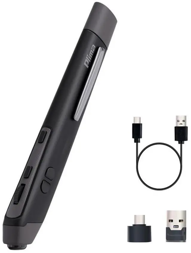 Main image of Plima Patent, Intuitive Pen-tip Press-Down Function Equivalent to The Left Mouse Button,Pocket Ergonomic 2.4G Wireless Pen Mouse 2.0 Vertical Mice, Supports Windows, Android, Linux, Mac OS(Drak Grey)