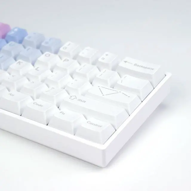Alt view image 3 of 5 - KBDiy 143 Keys Dreamscape Key caps, Dye-Sublimation PBT Custom Keycap Set for Cherry Profile, Cute Gradient Colored Keycaps Customized Pattern Keycaps for MX Switches Mechanical Gaming Keyboard