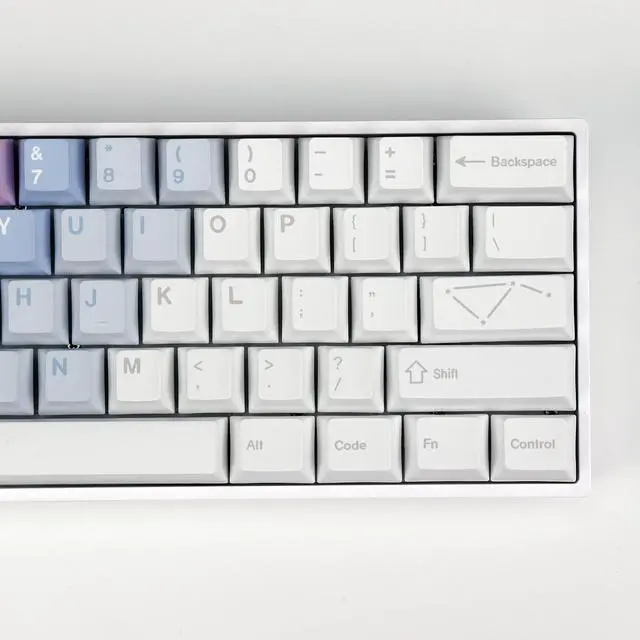 Alt view image 5 of 5 - KBDiy 143 Keys Dreamscape Key caps, Dye-Sublimation PBT Custom Keycap Set for Cherry Profile, Cute Gradient Colored Keycaps Customized Pattern Keycaps for MX Switches Mechanical Gaming Keyboard