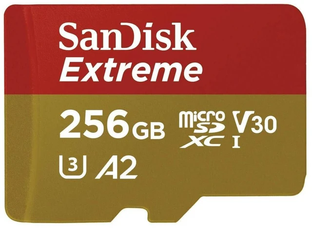 Alt view image 3 of 5 - SanDisk MicroSD 256GB Extreme UHS-I Card Compatible with Samsung Phones