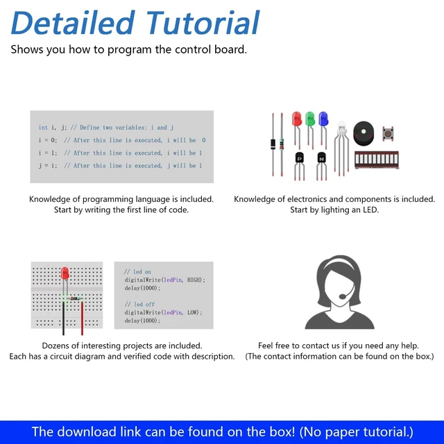Alt view image 5 of 5 - Freenove Basic Starter Kit with Board V5 Rev4 Mini (Compatible with Arduino IDE), Arm Cortex-M4 Microcontroller, 179-Page Detailed Tutorial, 140 Items, 34 Projects