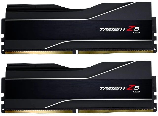 Main image of G.SKILL Trident Z5 Neo Series DDR5 RAM (AMD EXPO) 32GB (2x16GB) Up to 6000MT/s* CL30-38-38-96 1.35V Desktop Computer Memory U-DIMM - Matte Black (F5-6000J3038F16GX2-TZ5N)