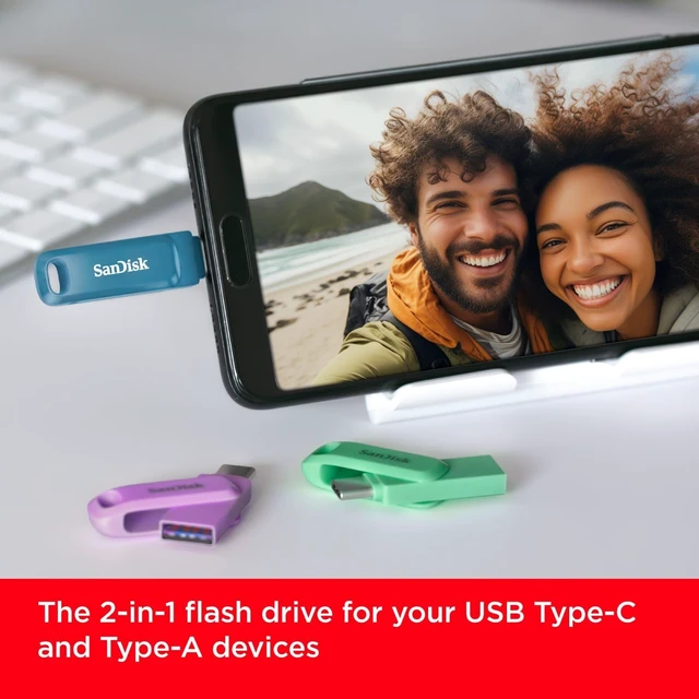 Alt view image 2 of 5 - SANDISK 128GB Ultra Dual Drive Go USB Type-C Flash Drive - Up to 400MB/s, Lavender - SDDDC3-128G-G46L