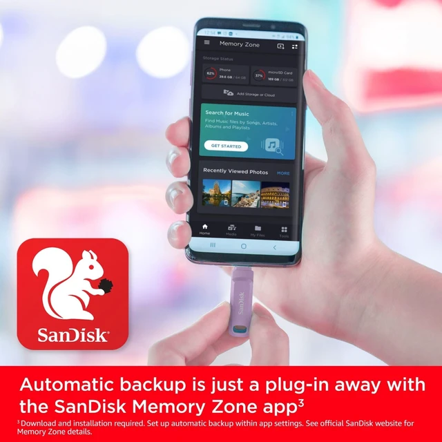 Alt view image 4 of 5 - SANDISK 128GB Ultra Dual Drive Go USB Type-C Flash Drive - Up to 400MB/s, Lavender - SDDDC3-128G-G46L