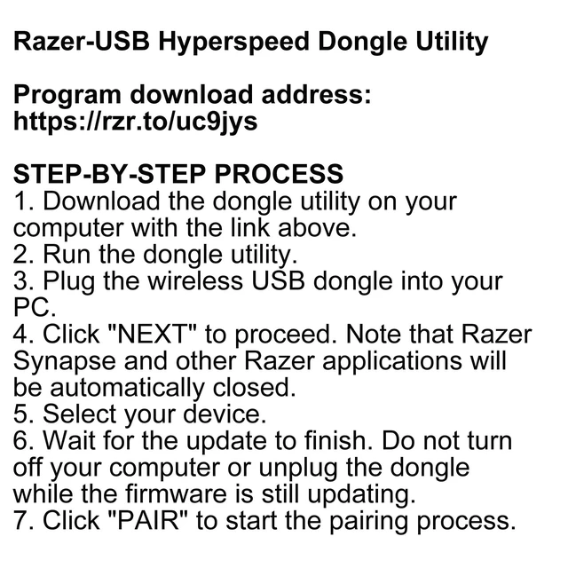 Alt view image 2 of 4 - BestParts White USB Dongle Receiver Replacement for Razer Viper V2 Pro Mice
