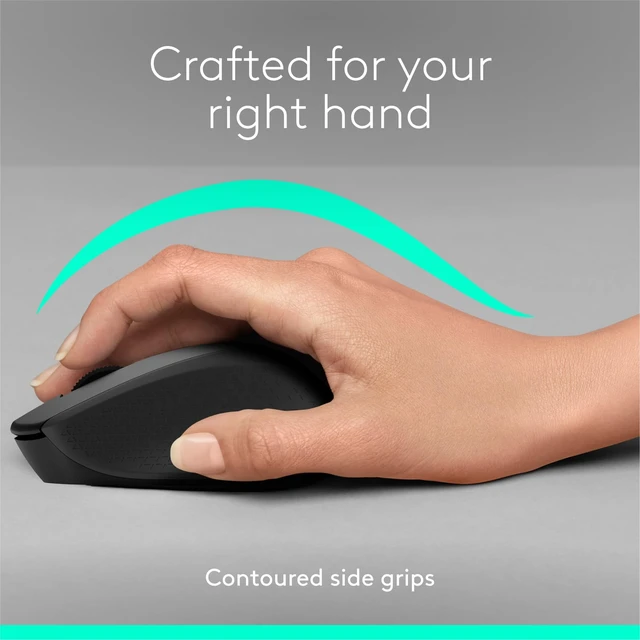 Alt view image 3 of 5 - Logitech M331 Silent Plus Wireless Mouse- Black