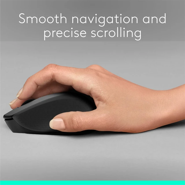 Alt view image 4 of 5 - Logitech M331 Silent Plus Wireless Mouse- Black