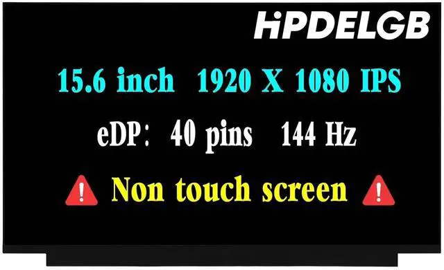 Main image of HPDELGB Replacement for Acer Nitro V 15 N23Q22 ANV15-51-73B9 Gaming ANV15-51 ANV15-51-51H9 LCD Non-Touch Screen Display Panel 15.6" FHD 144HZ 40 pin