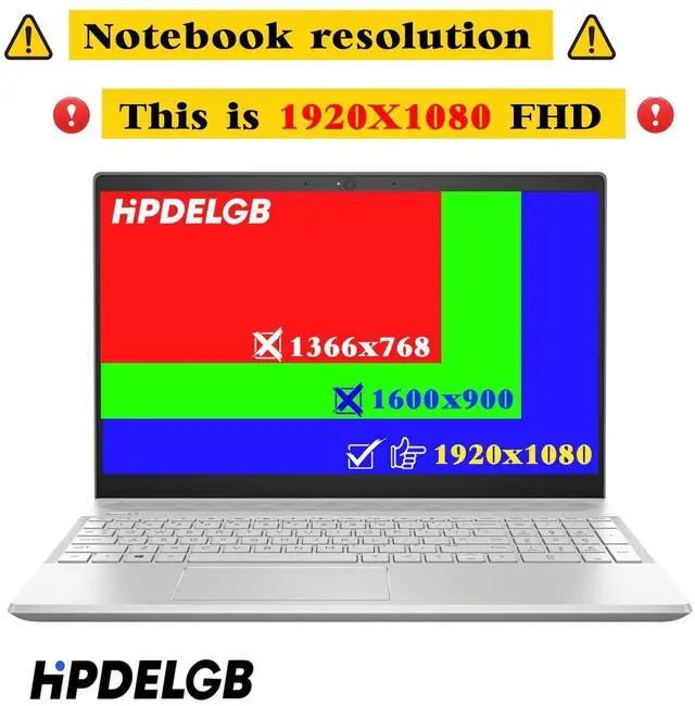 Alt view image 3 of 5 - HPDELGB Replacement for Acer Nitro V 15 N23Q22 ANV15-51-73B9 Gaming ANV15-51 ANV15-51-51H9 LCD Non-Touch Screen Display Panel 15.6" FHD 144HZ 40 pin