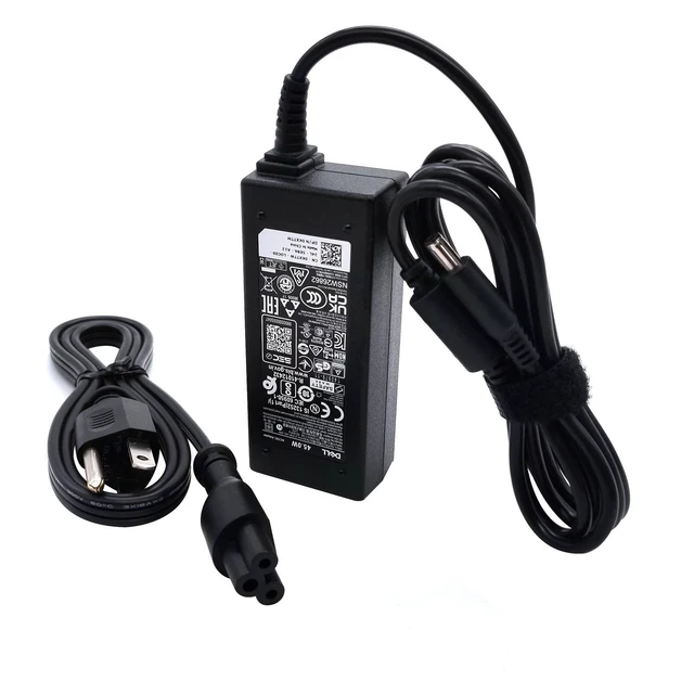 Alt view image 3 of 4 - Dell 45W 4.5mm tip Laptop Charger,Inspiron 5300 5301 Latitude 3310 3400 E7270 E5270 5250 Vostro 5300 5301 AC Charger, Black, LA45NM140